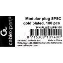 Cablexpert PLUG3UP6/100 juhtmeühendus 1 Läbipaistev