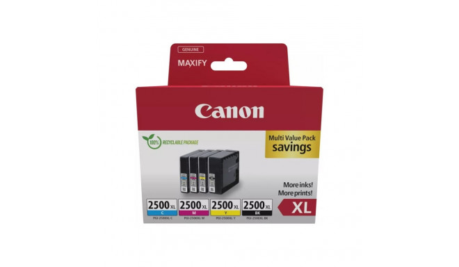 Canon PGI-2500XL BK/C/M/Y MULTI | Ink cartridges | Black, yellow, cyan, magenta