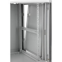 SOMI Networks | 27U, 19″ Network Wall Cabinet | 27U-60/60FPC | Gray | With Front Glass Doors; Unasse