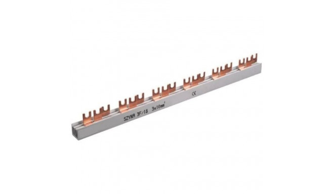 Pawbol 3P 63A 10mm2 fork busbar 18mod. S-18 (E.4303)