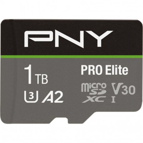 PNY PRO Elite MicroSDXC 1TB Class 10 UHS-I/U3 A2 V30 card (P-SDU1TBV32100PRO-GE)