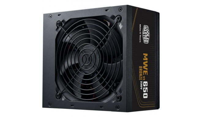 Cooler Master MWE Bronze V3 230V 650W Power Supply (MPE-6501-ACABW-3BEU)