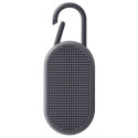 Lexon Mino T Waterproof Speaker with Stand and Carabiner Gray/Grey LA124G