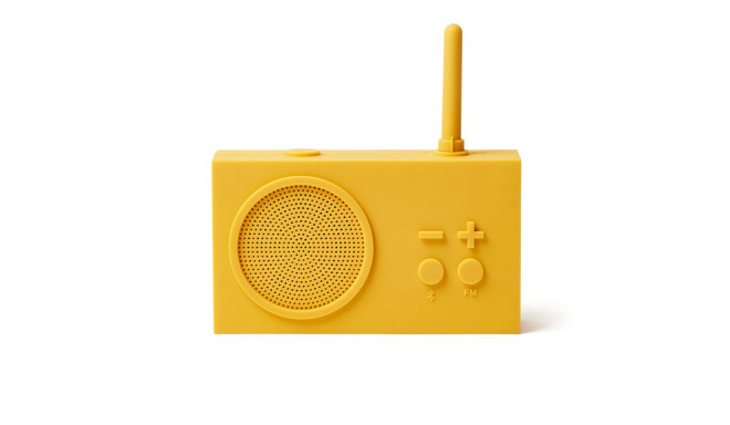 Lexon Tykho3 FM-raadio Bluetooth-ühendusega, kollane