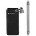 Verbatim 2TB SSD Keychain with USB 3.2 Gen.2 Cable Black-Grey 32194
