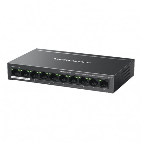 SwitchMERCUSYSMS110PDesktop/pedestal10x10Base-T / 100Base-TXPoE+ port 8MS110P
