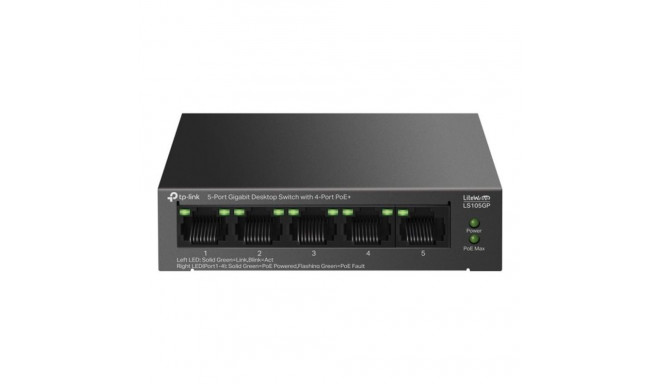 TP-Link LiteWave 5-Port Gigabit Desktop Switch with 4-Port PoE+