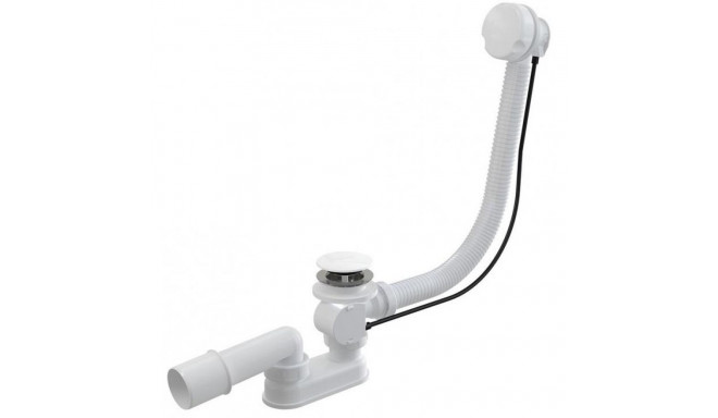 SIPHON AUTOMATIC WITH OVERFLOW WHITE