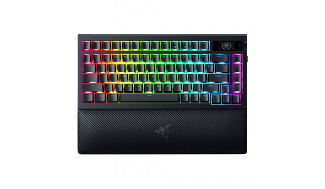 Razer | BlackWidow V4 Pro 75% | Mechanical Gaming Keyboard | 4K Hz Wireless | US | Black | Orange Ta