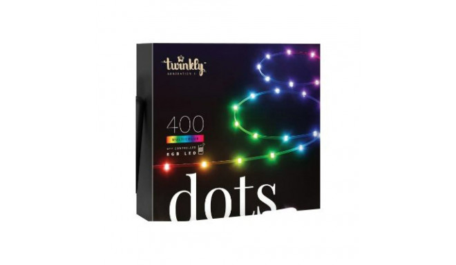 Twinkly Dots Smart LED 400 RGB, 20m, Black wire|Multicolor