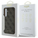 Guess GUHCS24FEGF4GBR S24 FE S721 pruun/pruun kõvakott 4G Charms Collection