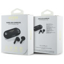 Guess Bluetooth kõrvaklapid GUTWSC2MCDSK TWS + laadimisjaam must/must Pikendatud Metalne Trükitud Lo