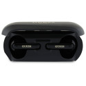 Guess Bluetooth headphones GUTWSC2MCDSK TWS + docking station black/black Elongated Metalic Printed 