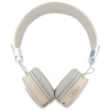 Guess Bluetoothi on-ear kõrvaklapid ENC GUBH70PGTSPSE beežid/beežid, teralise klassikalise ümara kuj