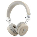 Guess Bluetoothi on-ear kõrvaklapid ENC GUBH70PGTSPSE beežid/beežid, teralise klassikalise ümara kuj