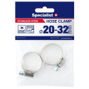 SPECIALIST+ stainless steel pl. clamp, 20-32 mm, 2 pcs.