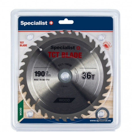 SPECIALIST+ cutting disc, 190x36Tx30/20/16 mm