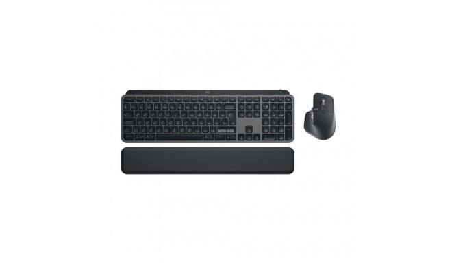 Logitech MX Keys S Combo klaviatuur ja hiir randmetoega, grafiithall