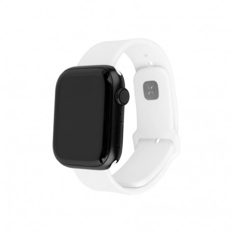 Fixed Sporty rihmakomplekt Apple Watch Ultra 49mm jaoks 180-250 mm valge silikoon
