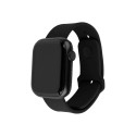 Fixed | Sportlik rihmakomplekt Apple Watchile 42/44/45 mm | 170-235 mm | Must | Silikoon