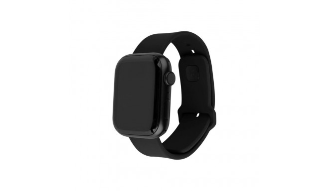 Fixed | Sporty Strap Set for Apple Watch 42/44/45mm | 170-235 mm | Black | Silicone