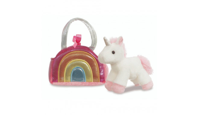 AURORA Fancy Pals pehme mänguasi ükssarvik roosas kotis, 17 cm