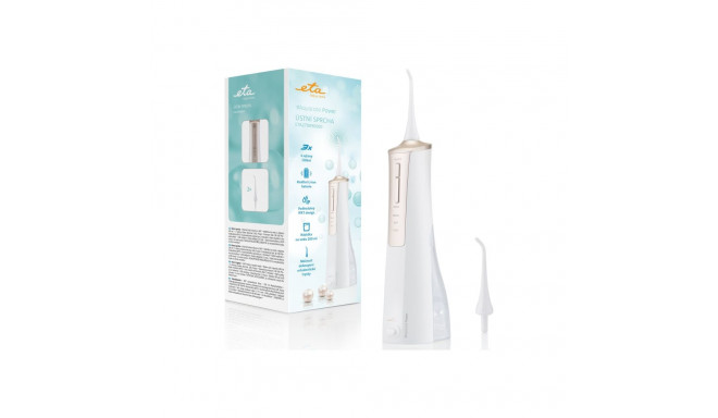 ETA | Oral Irrigator | Sonetic ETA270890000 | Cordless | 200 ml | Number of heads 2 | White/Gold