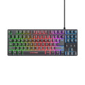 Trust GXT 833 Thado keyboard Gaming USB Dutch Black, Silver