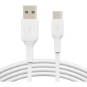 "Belkin USB-C/USB-A Kabel PVC, 15cm, weiß"