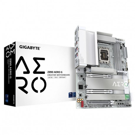 GIGABYTE Z890 AERO G emaplaat – toetab Intel Core Ultra (Series 2) protsessoreid, 16+1+2 faasi VRM, 
