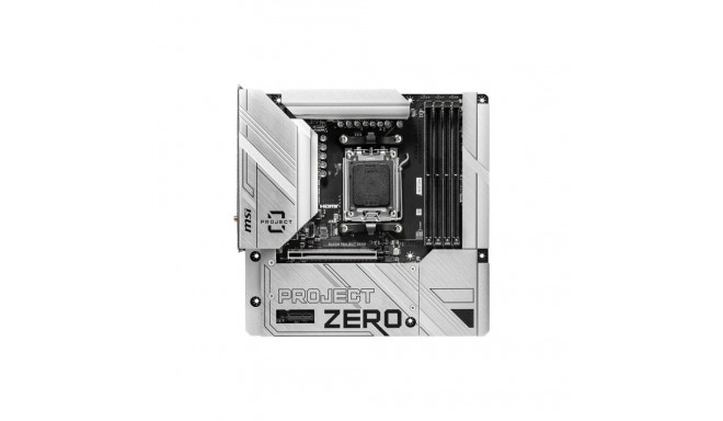 MSI B650M PROJECT ZERO emaplaat AMD B650 Socket AM5 micro ATX