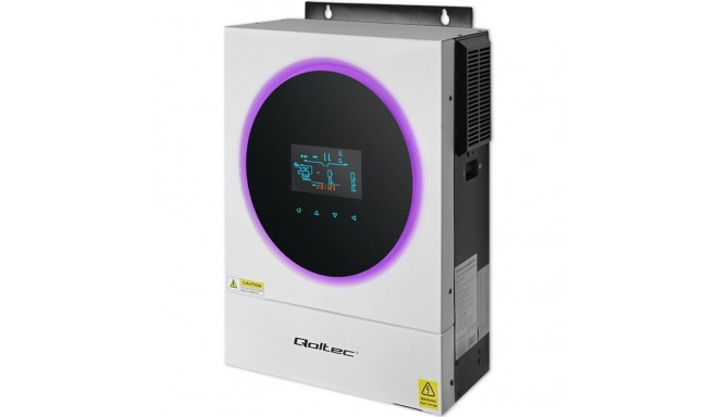 Qoltec 53873 Hybrid Solar Inverter Off-Grid 6kVA | 6kW | 120A | MPPT | LCD | Wi-Fi | BMS | Sinus