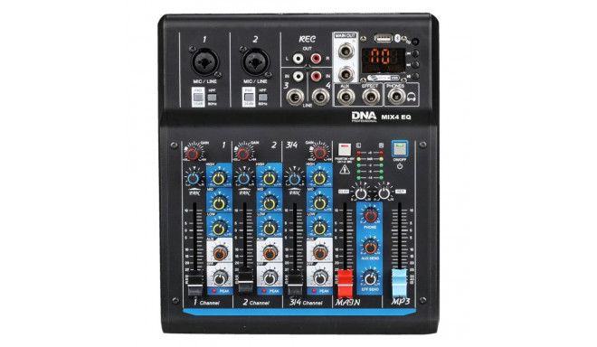 DNA MIX 4 EQ analoog helimikser USB MP3 Bluetooth