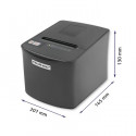 Qoltec 50256 Receipt printer | voucher | thermal | USB