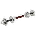 Coloured barbells with barbell function in a case HMS SKC20 2 x 10 kg