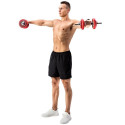 HMS SGGX20 rubberized barbells with barbell function 20 kg