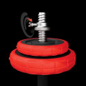 HMS SGGX20 rubberized barbells with barbell function 20 kg