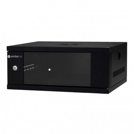 EMITERNET Light 19'' 4U jaotamata seinakapp, lehtmetallist/klaasuksega, 550×450×230mm (laius/sügavus