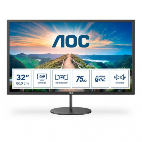 AOC arvutimonitor V4 Q32V4 80cm (31.5") 2560x1440 2K ultra hd led, must