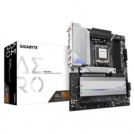 GIGABYTE B650 AERO G Motherboard - AMD Ryzen 9000 Series CPUs, up to 8000MHz DDR5 (OC), 1xPCIe 5.0 +