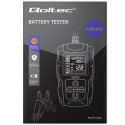 Qoltec 52484 LCD digital battery tester | 12V | 24V | 3Ah-200Ah