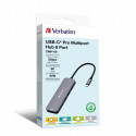 Verbatim CMH-08 USB Type-C 5000 Mbit/s Hõbedane