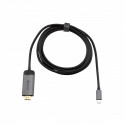 Verbatim 49144 videokaabli adapter 1,5 m USB Type-C HDMI must, hõbe