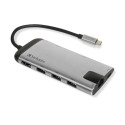 Verbatim 49142 sülearvuti dokk/portide paljundaja USB 3.2 Gen 1 (3.1 Gen 1) Type-C Must, Hõbedane