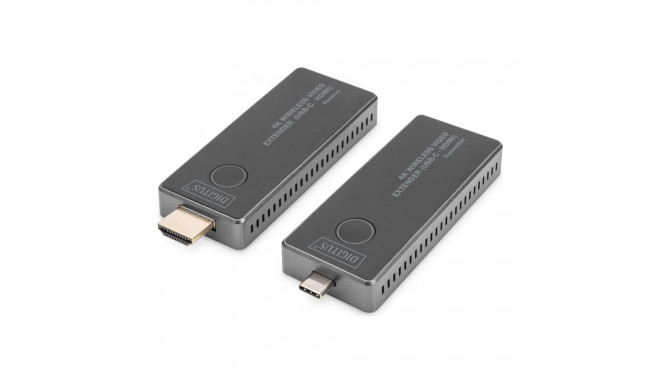 Digitus | 4K Wireless Video Extender, 30 m (USB-C - HDMI) | DS-55324 | Black/Silver