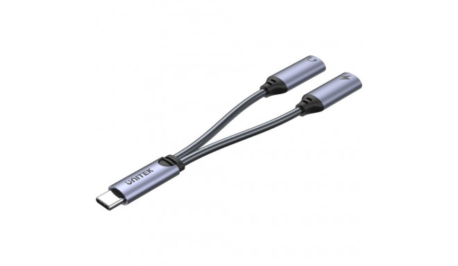 Unitek USB-C - USB-C x2 USB Adapter Silver (M206A)