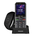 Maxcom Comfort MM735 with charging station + SOS wristband black/black