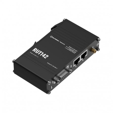 Ethernet Router with RS232 (RUT142000000) | RUT142 | 802.11n | 10/100 Mbit/s | Ethernet LAN (RJ-45) 