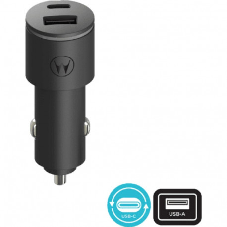 Motorola autolaadija TurboPower 45W USB-A/USB-C