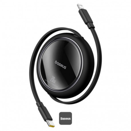 Cable USB C - IP Lightning 1m 20W retractable Black Free2Pull BASEUS